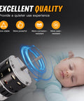 1/2 HP ECM X13 Furnace Blower Motor 6205E 208/230V 3.8A 1050RPM Replacement For American Standard, Trane, Carrier And ICP Systems, Constant Torque Motor, Reliable Performance, One Year Quality Assurance Kozlira next to sleeping baby for quiet use.
