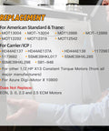 Technician checking furnace system specifications for 1/2 HP ECM X13 Furnace Blower Motor 6205E 208/230V 3.8A 1050RPM Replacement