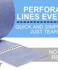 175 Feet Recycled Small Plus Bubble Wrap Roll 3/16 Bubbles Eco Friendly Packing Shipping By American Bubble Boy shown perforated