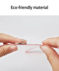 Hands holding 47.2 Inch Roll Door Pinch Guard Safety Stopper For Finger Pinch Prevention, showing tape install feature.