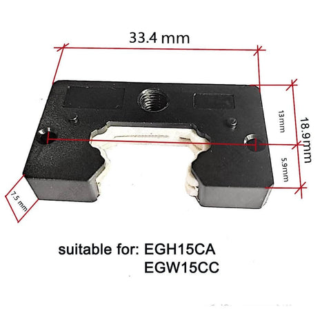 ✝️ Egh15ca linear slider bearing, 2pcs egh15ca square bearing slider block with dimensions for cnc machines