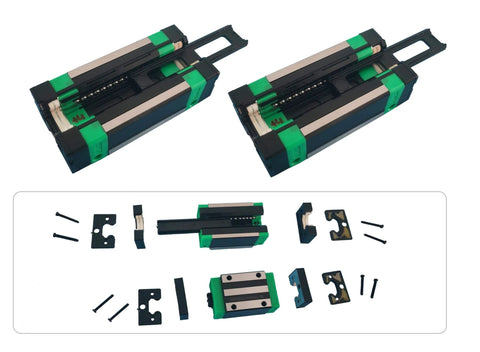 ✝️ Egh15ca linear slider bearing, 2pcs egh15ca square bearing slider block + 2 sets ev15 self-lubricating dust-proof oil box components