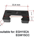 Front view of 15mm EGW15CC linear slider block kit dimensions suitable for EGH15CA, shown with measurements.