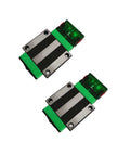 EGW25CA Linear Slider Bearing Kit with two flange slider blocks and two self-lubricating E2 oil boxes for CNC guides