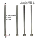 Straight Punching Ejector Pin 65Mn Round Tip For Plastic Injection Molding Durable Hardened Steel Component Pack Of 10 4x200mm