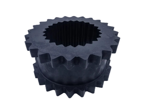 Elastomer 5J Coupling Sleeve 5JE for S Flex; 2.94 inch OD; front view showing gear solid design