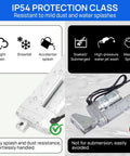 Heavy Duty Electric Linear Actuator With 100mm Stroke For 1500N 330lbs Thrust IP54 Weather Resistant And Built In Limit Switch