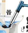 Electric Air Drain Blaster Clog Remover With High Pressure Up To 80 PSI Clears Bathroom Floor Drains Showers Sinks and Tubs Fast