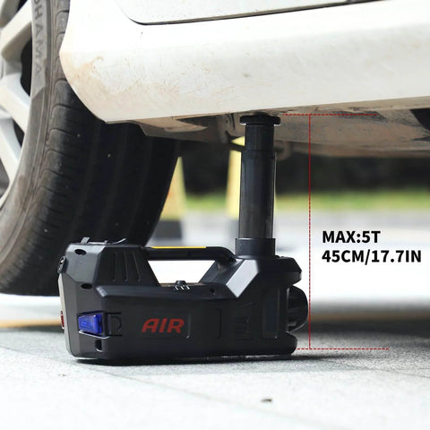 5 Ton Electric Car Jack Kit With 12V Hydraulic Floor Jack Lift Built In Inflator And Impact Wrench Auto Repair Tool Set lifting sedan