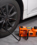 5 Ton Electric Car Jack With Built In Inflator Pump And LED Light For Cars SUVs And Trucks Hydraulic Lift 6.1 To 17.7 Inches