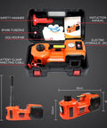 Electric Car Jack Kit With Hydraulic Lift And Dual Power Mode, Bright LED Light, And Built In Tire Inflation in case