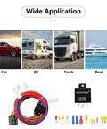 Electric Fan Relay Kit 12V 60A With Waterproof Four Pin Relay And Thermostat Control Switch for vehicles