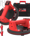 8 Inch Electric Glass Vacuum Suction Cup Lifter Beefy 600 Lbs Max Load With Two 1200mAh Built In Batteries, accessories included