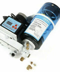 Heavy Duty Electric Grease Pump 15W, 2L Capacity, 24V Auto Lubrication System with digital display and blue container