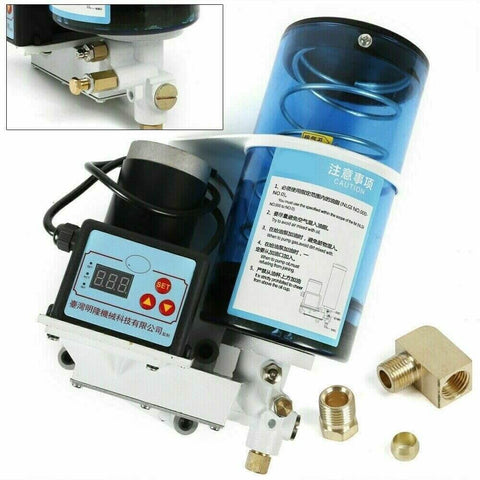 Heavy Duty Electric Grease Pump 15W, 2L Capacity, 24V Auto Lubrication System with digital control display