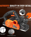 Powerful 710W handheld planer delivers 16500 RPM for fast, precise wood smoothing, chamfering and flush joints.