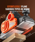 Powerful 710W handheld planer delivers 16500 RPM for fast, precise wood smoothing, chamfering and flush joints.