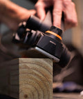Powerful 3.8 Amp Electric Hand Planer with a 2-3/8 inch width smooths rough boards, squares edges, helps doors fit precisely