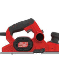 Side view of Electric Handheld Planer With 6 Amp Motor For Fast Smooth Planing In Wood Plastics And Composites.