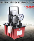 HinLIaDa 10000PSI Electric Hydraulic Pump, 750W 110V Single Acting Hydraulic Driven Pump 7L Solenoid Pedal Power Pack Cylinder