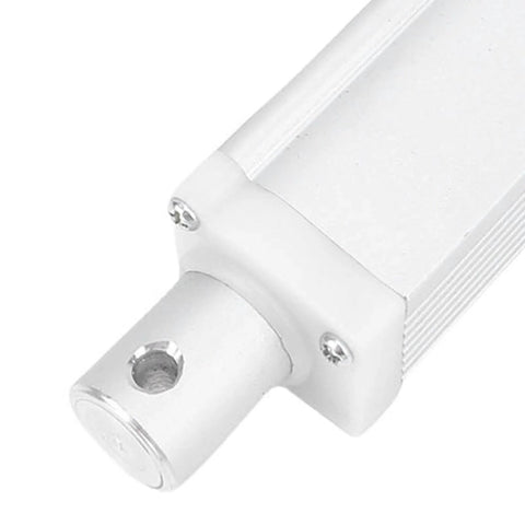 Close-up of Heavy Duty Electric Linear Actuator With 100mm Stroke For 1500N 330lbs Thrust IP54 Weather Resistant And Built In Limit Switch