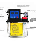 Electric Pump For CNC Lathe And Machine Tools Lubrication Pro Grade Automatic Oil Pump Electromagnetic Pump Oil Injector Digital Oil Pot with gauge