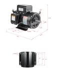 5HP Air Compressor Electric Motor, 230V 25 Amps, 56HZ Frame 3450RPM, 7/8" Keyed Shaft, 2.25" Shaft Length, Single Phase, CCW/CW
