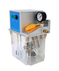 Side view of Electric Volumetric Thin Oil Lubrication Pump With Low Level Sensor For CNC Machine Tools 220V No Pressure Switch