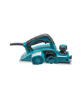 Side view of a 3-1/4 inch planer with tool case, 6.5 AMP motor for fast smooth stock removal, ideal for professional carpentry.