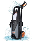 1300 PSI Electric Pressure Washer With Aluminum Pump 135 Bar, ideal for cars, patios, and outdoor cleaning with KSEIBI branding.