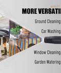 1300 PSI Electric Pressure Washer With Aluminum Pump 135 Bar shown for versatile cleaning tasks including car washing and patio cleaning.