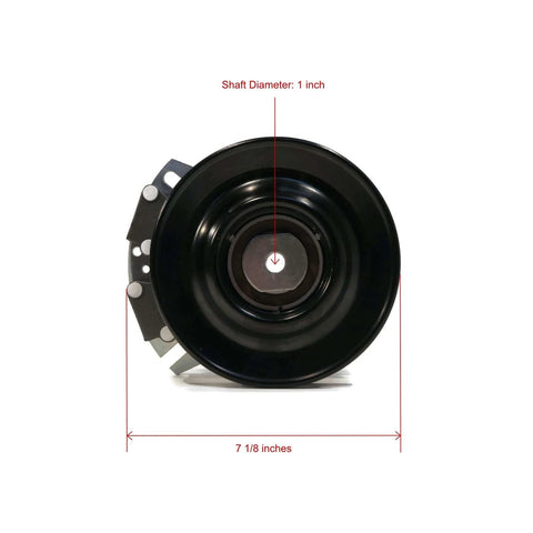 Front view of Electric PTO Clutch & Wire Harness for Cub Cadet RZT-L54KH, RZT-L54KW, RZT-S54 showing dimensions.