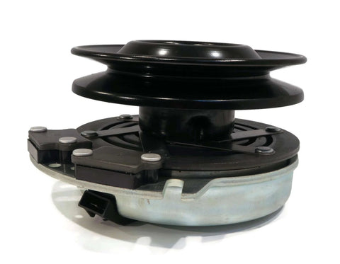 Side view of Electric PTO Clutch & Wire Harness for Cub Cadet RZT-L54KH, RZT-L54KW, RZT-S54 showing pulley and connections.