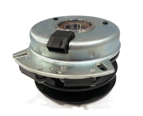 Front view of Electric PTO Clutch & Wire Harness for Cub Cadet RZT-L54KH, RZT-L54KW, RZT-S54 with bearing and pulley visible