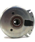 Front view of Electric PTO Clutch for Exmark 103-0662, 27-30HP Kohler Lazer Z showing metal casing and bearing