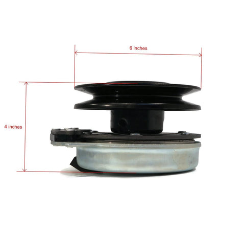 Side view of Electric PTO Clutch & Wire Harness for Cub Cadet RZT-L54KH, RZT-L54KW, RZT-S54 showing dimensions