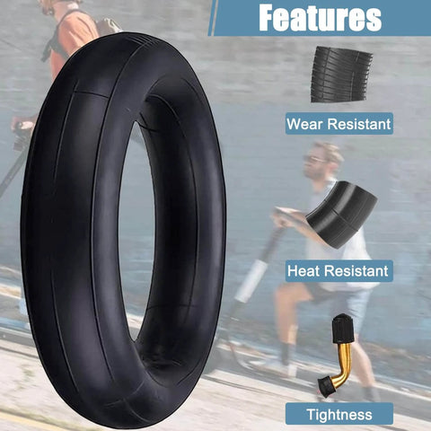 Inner Tire,10x2.125 Inner Tube for Electric Scooter Tire Replacement Wheels with wear, heat resistant features and 0° valve stem.