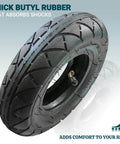 200X50 / 8" X 2" | 2 Tire & 2 Inner Tube Set with butyl rubber for electric scooters, compatible with E100, E150, E200, eSpark models