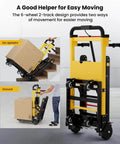 Electric Stair Climbing Dolly Heavy Duty Powered Stair Climber Cart With Six Wheels 120W Motor for easy box transport