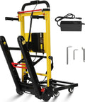 Electric Stair Climbing Dolly Heavy Duty Powered Stair Climber Cart With Six Wheels 120W Motor For Furniture Moving Logistics Warehouse