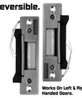 Heavy Duty Electric Strike Door Lock 2200 Lbs ANSI Standard Model 300 reversible for left and right-handed doors.