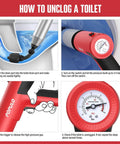 Instructions on using Cordless Electric High Pressure Toilet Plunger With Built In Air Pump For Clogs In Toilets Sinks And Drains