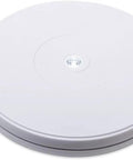 10" Electric Turntable Motorized Rotating Display Stand 20Lb max Loading White, close-up view of white platform