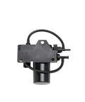 Front view of electric vacuum pump for diesel trucks that need beefed up vacuum for brakes, air conditioning, and 4WD