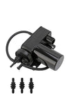 Electric Vacuum Pump For Diesel Trucks That Need Beefed Up Vacuum For Brakes, Air Conditioning And 4WD, with connectors displayed