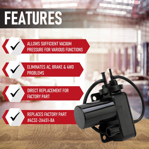 Features of Electric Vacuum Pump For Diesel Trucks That Need Beefed Up Vacuum For Brakes, Air Conditioning And 4WD on display