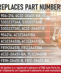 List of replacement part numbers for electric vacuum pump for diesel trucks for Ford and Ram models