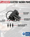 Electric Vacuum Pump For Diesel Trucks That Need Beefed Up Vacuum For Brakes, Air Conditioning And 4WD with labelled components