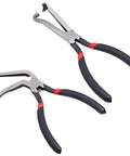 Electrical Disconnect Pliers Set For Cars And Auto Repairs, Must Have Pro Grade Fuel Line Tool Kit, 1 Straight and 1 60 Degree Pliers
