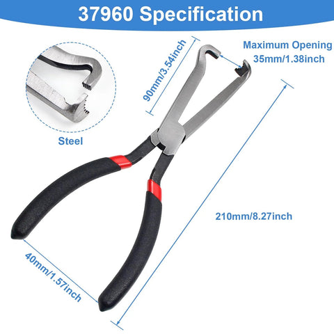 Electrical Disconnect Pliers Set For Cars And Auto Repairs, Must Have Pro Grade Fuel Line Tool Kit For Push Tab Connectors